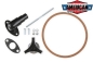 Preview: Luftfilter 14x3" Holley Schwarz komplett Set Schraube Gewindestange PCV