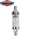Preview: Benzinfilter Chrom Glas 8mm 5/16" Kraftstoff Benzin Diesel Hot Rod Mr.Gasket