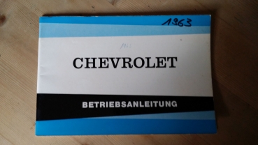 Betriebsanleitung Chevrolet 1963 in Deutsch Schweiz