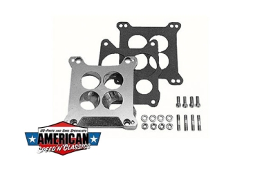 Vergaseradapter Rochester Qudrajet zu Holley Edelbrock Demon Adapter Riser