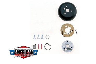 Grant - Steering Wheel Installation Kit, 3-Bolt Mount, Matte Black, Aluminum, for use on Honda®, Sterling, Acura®, Kit