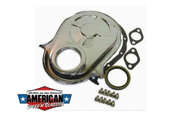 Steuerkettendeckel Chevrolet 396-454 Big Block Chrom Timing Gear Cover