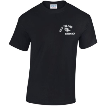 Preview: Fuck the Duck Speedshop T-Shirt Black Hot Rod Ford Flathead AM-Speed 
