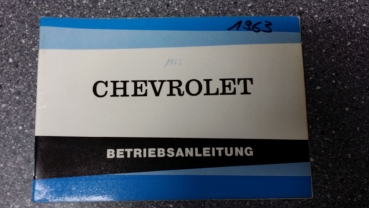 Betriebsanleitung Chevrolet 1963 Chevy II 2 Deutsch Schweiz