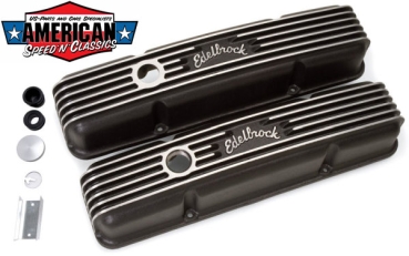 Ventildeckel Edelbrock Chevrolet Small Block ALU black