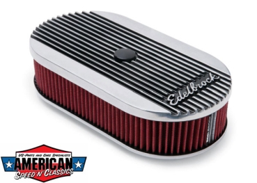 Luftfilter Oval Edelbrock Elite Serie 2 Aluminium