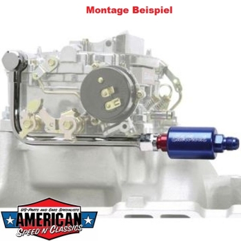 Preview: Benzinfilter Edelbrock High Flow Aluminium Inline für 8128