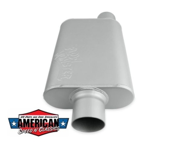 Auspufftopf FlowMonster 3" 76,2mm VM Schalldämpfer 2 Kammer Sportauspuff