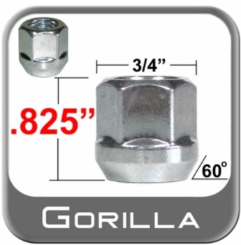 Preview: Wheel Lug Nut 7/16-20 - 3/4 In. Hex Conical Seat 0,825