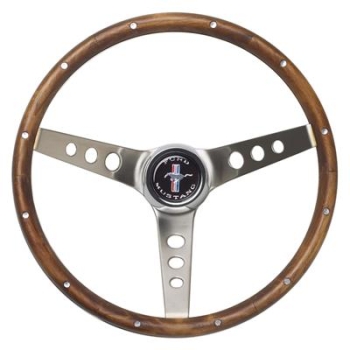 Preview: Lenkrad Ø 34cm Holz Ford Mustang Holzlenkrad Grant - Steering Wheel
