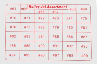 Holley Vergaserdüsen Set - Düsensortiment von 64-99