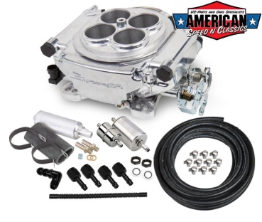 Preview: Holley Sniper EFI Einspritzanlage Poliert mit Benzinpumpe u. Display