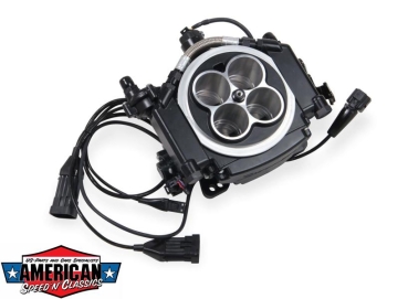 Preview: Holley Sniper EFI Einspritzanlage Kit Schwarz mit Benzinpumpe u. Display