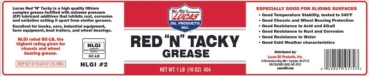 Radlagerfett Rot Lucas Red "n" Tacky Fett Wheel Bearing Grease 10574
