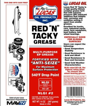 Preview: Radlagerfett Rot Lucas Red 