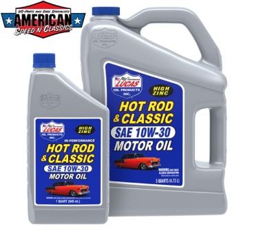 Preview: Motoröl SAE 10W-30 Lucas Oil Hot Rod & Classic Hoher Zink Anteil 1.0Ltr. 10687
