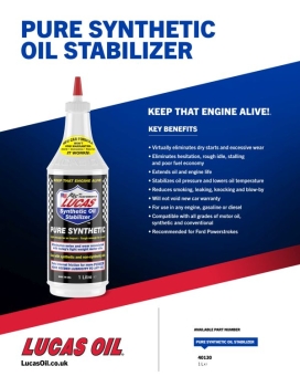 Preview: Ölstabilisator Lucas Oil Rein Synthetischer Oel Stabilisator Pure Synthetic Oil