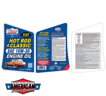 Preview: Motoröl SAE 10W-30 Lucas Oil Hot Rod & Classic Hoher Zink Anteil