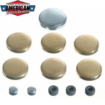 Froststopfen Set Cadillac 1968-84 368 425 472 500 cui Messing Freeze Plugs