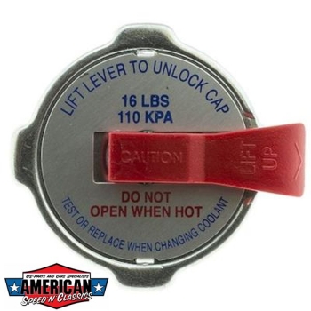 Preview: Kühlerverschlussdeckel 16psi 54mm Druckentlastungshebel Chevrolet Ford Mopar