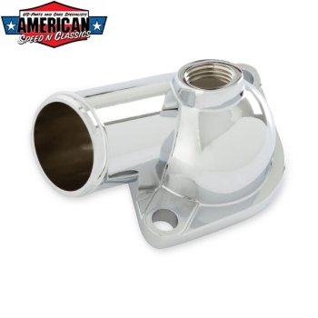 Preview: Thermostatgehäuse Chevrolet 1967-78/79 Chrom 45° Small Block Big Block Mr.Gasket