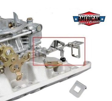 Preview: Throttle and Transmission Kick down Cable Bracket Holley Edelbrock Carburetors Mr.Gasket