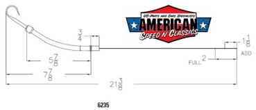 Preview: Ölpeilstab Chevrolet 1955-1979 283-350 Chrom Ölmessstab Ölstab Mr.Gasket