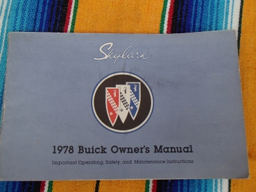 Betriebsanleitung Owners Manual 1978 Buick Skylark