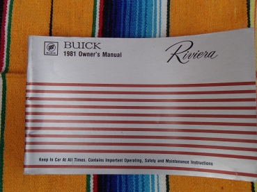 Betriebsanleitung Owners Manual 1981 Buick Riviera