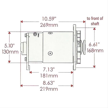 Preview: Lichtmaschine Generator GM 1953-1963 Chevrolet Cadillac GMC Oldsmobile Pontiac Studebaker