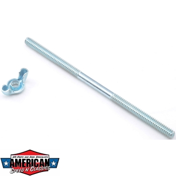 Preview: Luftfilterbolzen mit Flügelmutter Luftfilterschraube - Edelbrock Holley Gewindestange