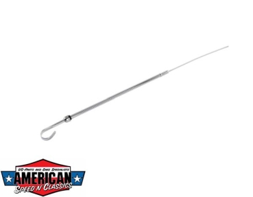 Preview: Ölpeilstab Mopar Small Block 318 340 360 Edelstahl Chrom Ölmessstab Ölstab RPC