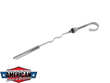 Preview: Ölpeilstab Mopar Small Block 318 340 360 Edelstahl Chrom Ölmessstab Ölstab RPC