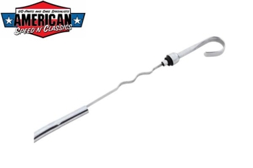 Preview: Ölpeilstab Chevrolet 1955-1979 283-350 Edelstahl Chrom Ölmessstab Ölstab RPC