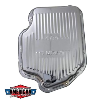 Preview: Ölwanne TH400 Chrom Groß + 1.4Ltr Füllmenge Getriebeölwanne Transmission Oil Pan