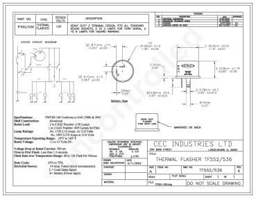 Preview: Flasher Relays 12V 2 Terminals 14Amp Thermal Turn Signal Flasher