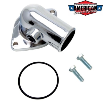 Preview: Thermostatgehäuse Ford 1957-76 390-429cui FE Chrom 90°