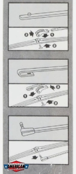 Wischerblatt Set Vintage 18'' 455mm Trico Scheibenwischer Classic Side Lock Hook Bajonett