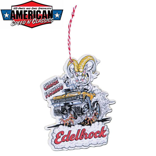 American Speed 'n' Classics - Duftbaum Edelbrock Charge Forward Logo  Lufterfrischer
