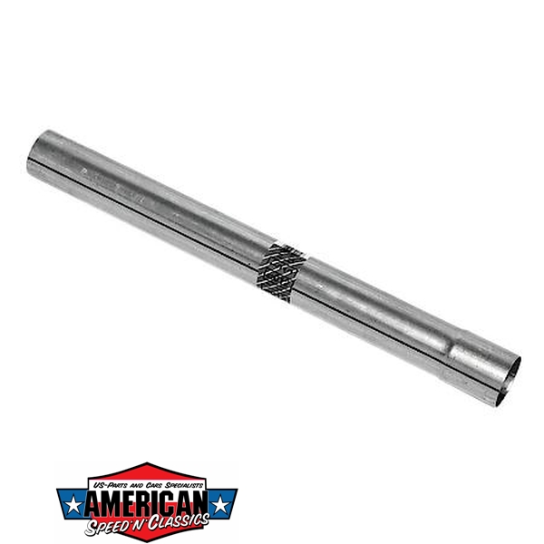 American Speed 'n' Classics - Auspuffrohr 2,25 57,1mm 115cm 115cm Lang  aufgeweitet Stahl Auspuff Universal Abgasrohr