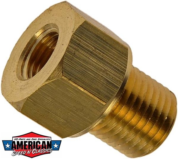 Verbinder 3/8" i. auf 1/2"-20 a. Bremsleitung 3/16" Adapter Hauptbremszylinder