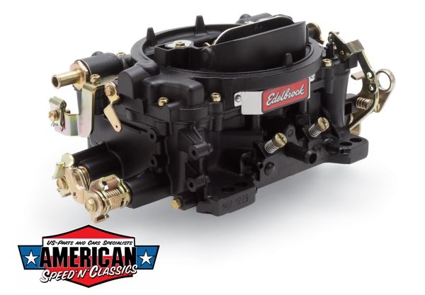 Edelbrock 14053 Vergaser 600CFM man. Choke schwarz Hot Rod Chevrolet Ford Mopar
