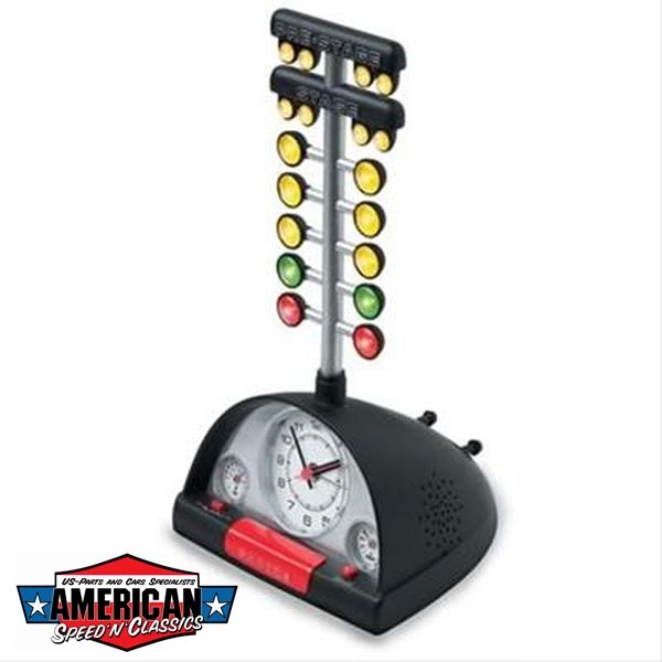 Uhr Drag Racing Tree Wecker Crazy Racer - Road Rage 