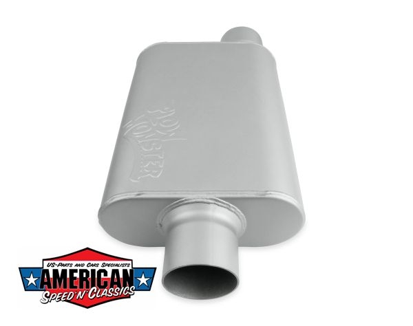 Auspufftopf FlowMonster 3" 76,2mm VM Schalldämpfer 2 Kammer Sportauspuff