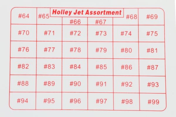 Holley Vergaserdüsen Set - Düsensortiment von 64-99
