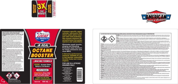 Oktan Booster +3 Oktan Lucas Oil 10026 Benzin Additiv 473ml