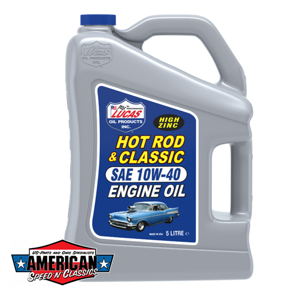 Motoröl SAE 10W-40 Lucas Oil Hot Rod & Classic Zink
