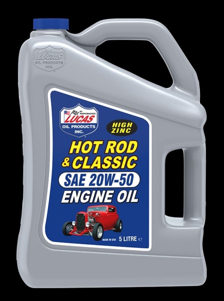 Motoröl SAE 20W-50 Lucas Oil Hot Rod & Classic Zink