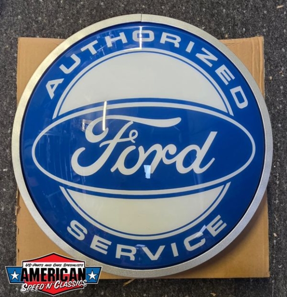 Leuchtschild Genuine FORD Parts Leuchtreklame Hot Rod Mustang