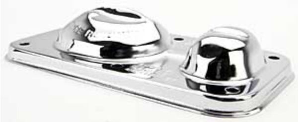 Hauptbremszylinder Abdeckung Chevrolet 1970-80 GM Brake Master Cylinder Cover Chrom